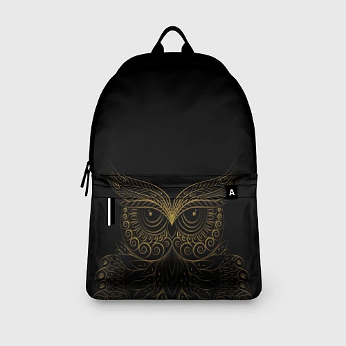 Рюкзак Золотая сова / 3D-принт – фото 3