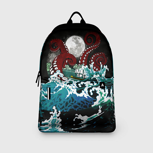 Рюкзак Корабль на Волнах Кракен / 3D-принт – фото 3