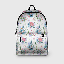Рюкзак Весенние акварельные цветы, цвет: 3D-принт — фото 2