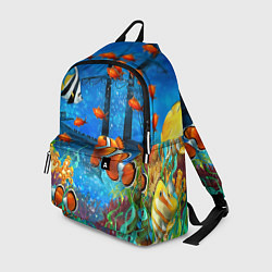 Рюкзак На глубине Рыбки Пляжная, цвет: 3D-принт