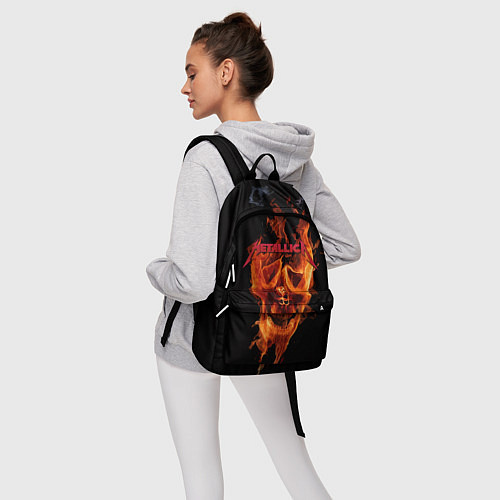 Рюкзак Metallica Flame / 3D-принт – фото 6
