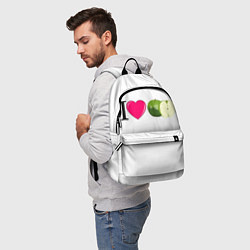 Рюкзак I LOVE APPLE, цвет: 3D-принт — фото 2