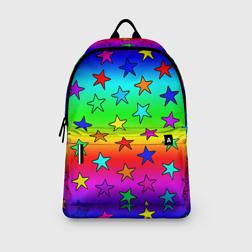 Рюкзак Радужные звезды / 3D-принт – фото 3