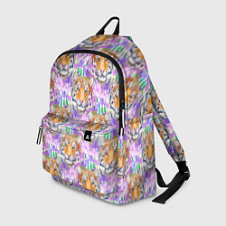 Рюкзак Тигр в цветах, цвет: 3D-принт