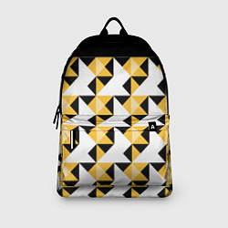 Рюкзак Черно-желтый геометрический, цвет: 3D-принт — фото 2