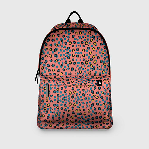 Рюкзак Леопардовый принт на розовом / 3D-принт – фото 3