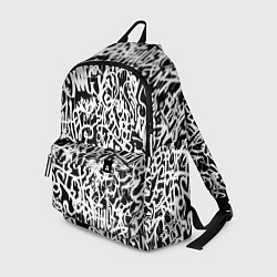 Рюкзак Graffiti white on black, цвет: 3D-принт