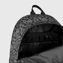 Рюкзак Черно-белый ажурный узор, цвет: 3D-принт — фото 2