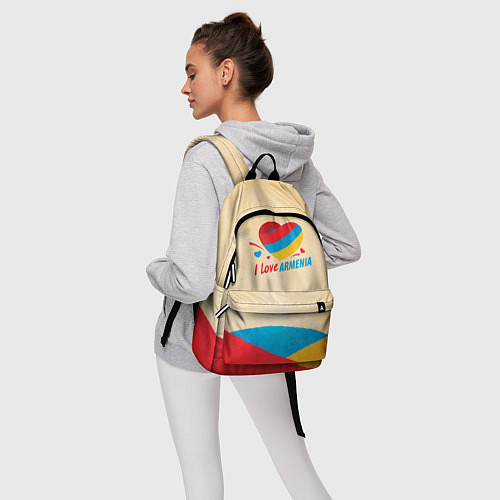 Рюкзак Heart I love Armenia / 3D-принт – фото 6