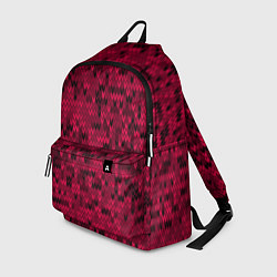 Рюкзак Красно-черный абстрактный узор, цвет: 3D-принт