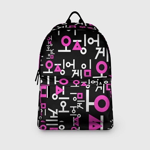 Рюкзак Игра в кальмара лого узор / 3D-принт – фото 3