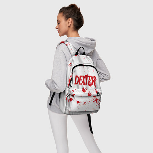 Рюкзак Dexter logo Декстер брызги крови / 3D-принт – фото 6