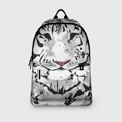 Рюкзак Белый снежный тигр / 3D-принт – фото 3