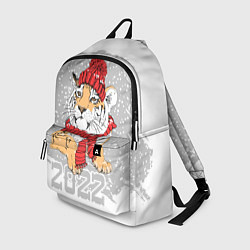 Рюкзак Тигр в красной шапке, цвет: 3D-принт