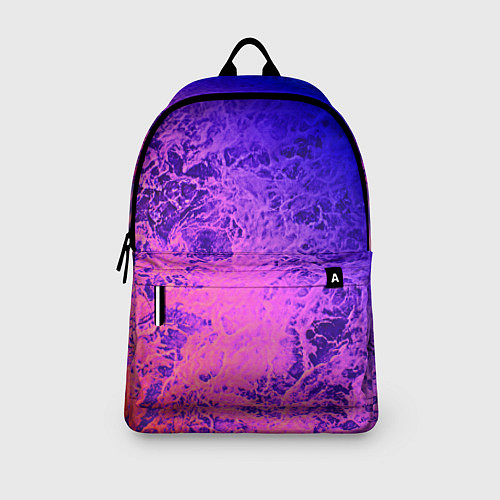 Рюкзак Абстрактный пурпурно-синий / 3D-принт – фото 3