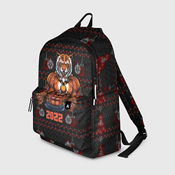 Рюкзак Новогодний качок-тигр, цвет: 3D-принт
