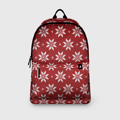 Рюкзак Снежный орнамент / 3D-принт – фото 3