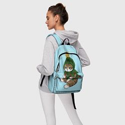 Рюкзак Кот-ёлочка, цвет: 3D-принт — фото 2