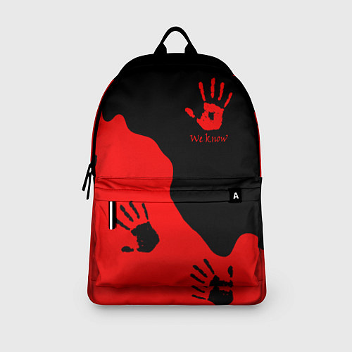 Рюкзак WE KNOW RED LOGO / 3D-принт – фото 3
