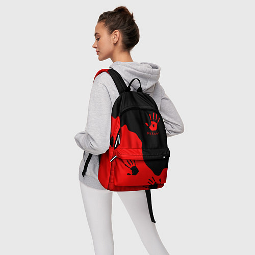 Рюкзак WE KNOW RED LOGO / 3D-принт – фото 6