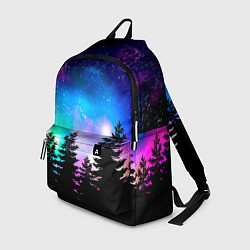 Рюкзак Космический лес, елки и звезды, цвет: 3D-принт