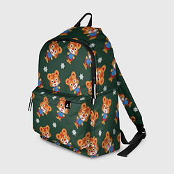 Рюкзак Тигрёнок и снежинка, цвет: 3D-принт