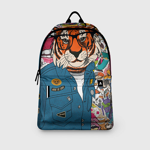 Рюкзак Стикербомбинг с тигром / 3D-принт – фото 3