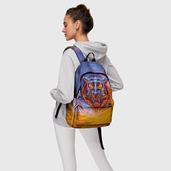 Рюкзак Тигр в водно-огненной стихии, цвет: 3D-принт — фото 2