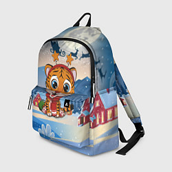 Рюкзак Маленький тигренок с рожками, цвет: 3D-принт