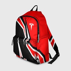 Рюкзак TESLA MOTORS RED LINE ТЕСЛА, цвет: 3D-принт