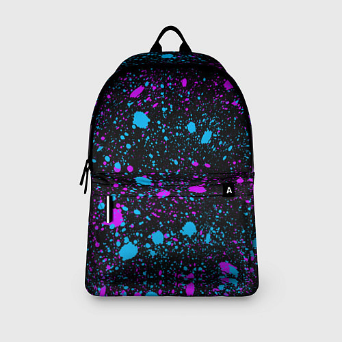 Рюкзак Брызги неоновые ярких красок / 3D-принт – фото 3