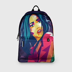 Рюкзак Модная девушка с синими волосами, цвет: 3D-принт — фото 2