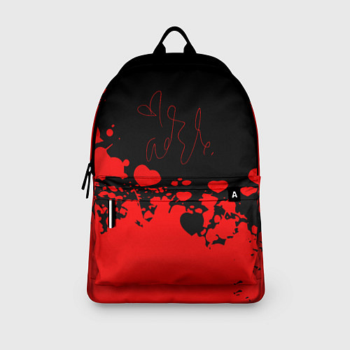Рюкзак Adele Сердечки Автограф / 3D-принт – фото 3