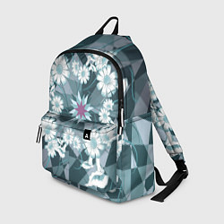 Рюкзак Цветы в узоре, цвет: 3D-принт