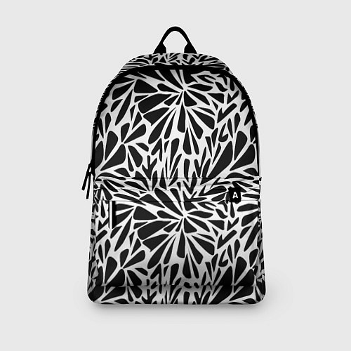 Рюкзак Черно белый абстрактный узор / 3D-принт – фото 3