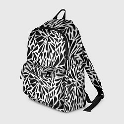 Рюкзак Черно белый абстрактный узор, цвет: 3D-принт