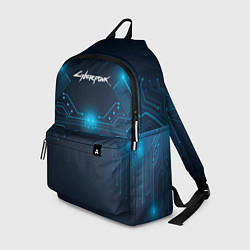 Рюкзак Cyberpunk Неоновая микросхема, цвет: 3D-принт