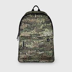 Рюкзак Peace, Love камуфляж, цвет: 3D-принт — фото 2