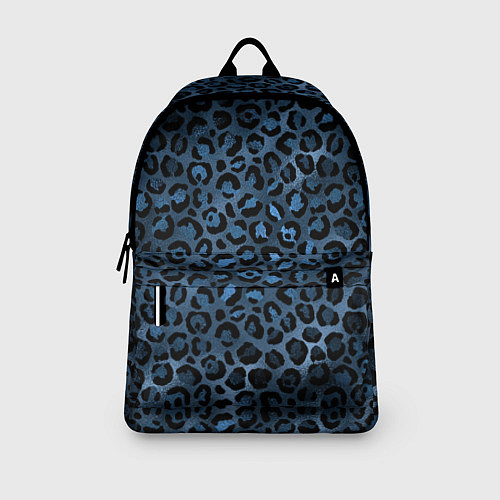 Рюкзак Синяя леопардовая шкура / 3D-принт – фото 3