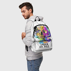 Рюкзак Череп забей, цвет: 3D-принт — фото 2