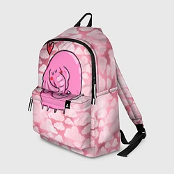 Рюкзак Розовый влюбленный слон, цвет: 3D-принт