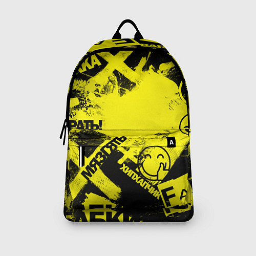 Рюкзак Черно-желтый беспредел / 3D-принт – фото 3
