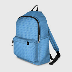 Рюкзак Вязаный узор голубого цвета, цвет: 3D-принт