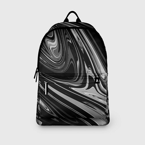 Рюкзак Черно-белый мрамор / 3D-принт – фото 3