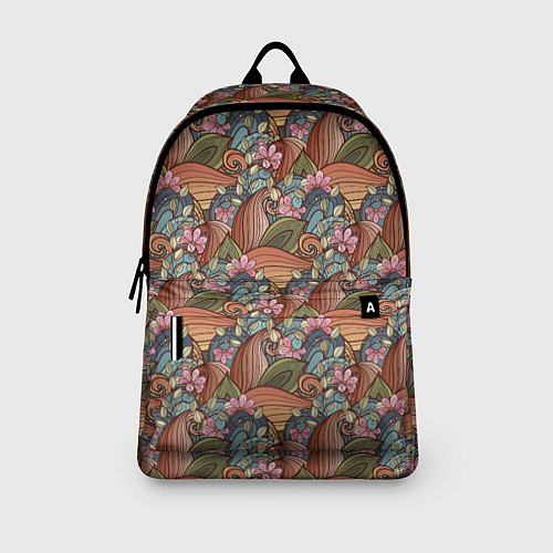 Рюкзак Паттерн волнистые узоры / 3D-принт – фото 3