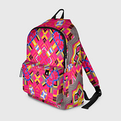 Рюкзак Розовый абстрактный современный узор, цвет: 3D-принт