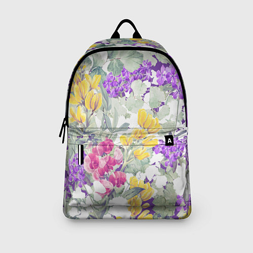 Рюкзак Цветы Красочный Луговой Узор / 3D-принт – фото 3