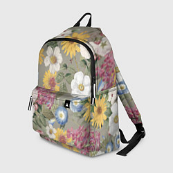 Рюкзак Цветы Красочный Вечерний Узор, цвет: 3D-принт