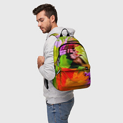 Рюкзак Разноцветная абстрактная композиция Лето Multi-col, цвет: 3D-принт — фото 2