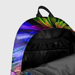 Рюкзак Абстрактная неоновая композиция Abstract neon comp, цвет: 3D-принт — фото 2